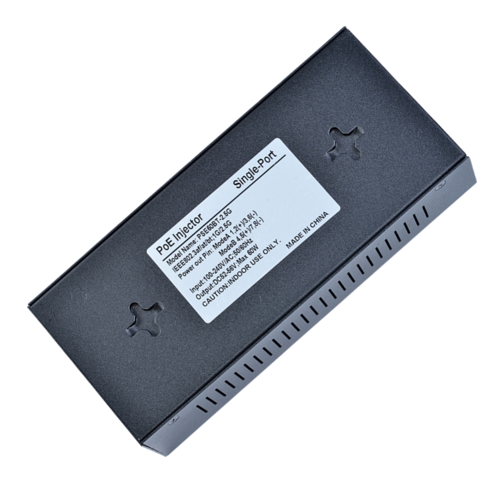PSE60BT-2.5G PoE++ 2,5 Gbit/s Single Port 60 W PoE Aktive Injektoren