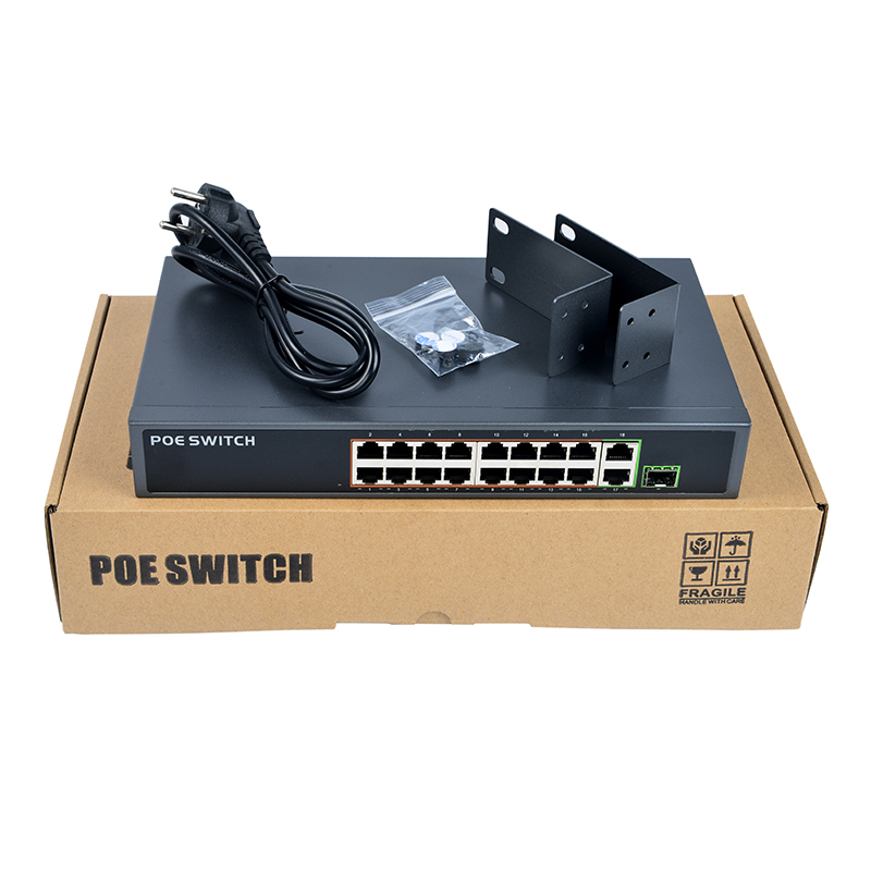 PSE1816GSR V2.0 PSE1621FGD-E V2 16 port PoE netv&aelig;rksswitch