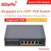 PSE604GS / PSE0411GD محول شبكة 4 منافذ PoE
