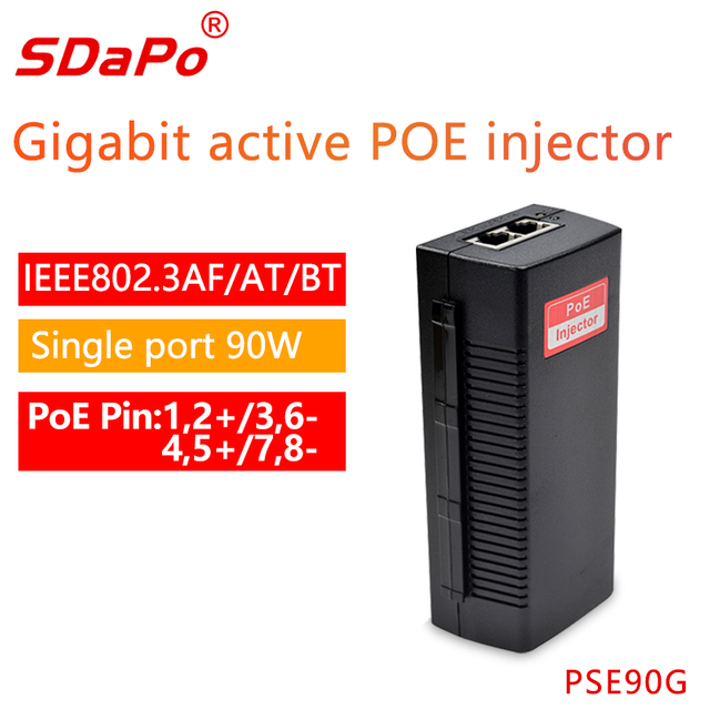 PSE90G Gigabit 90W PoE-injector