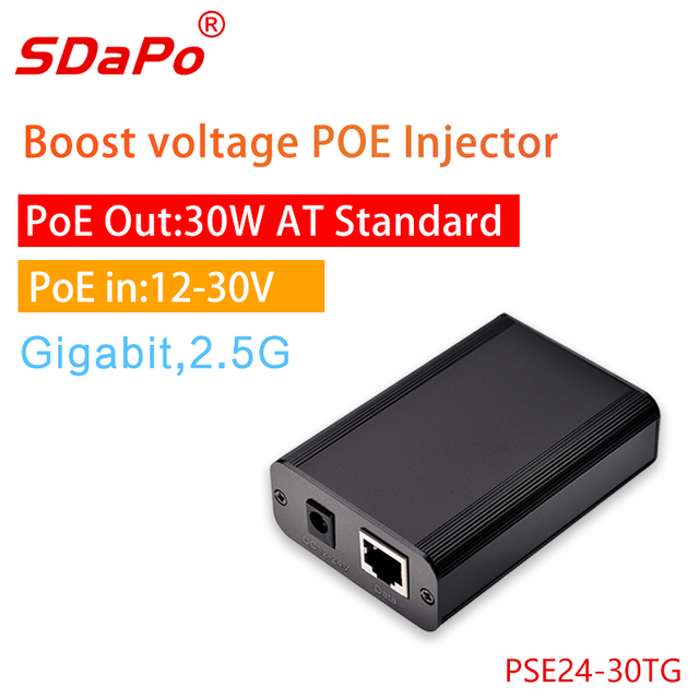 PSE24-30TG 1/2.5Gbps 30W PoE 인젝터