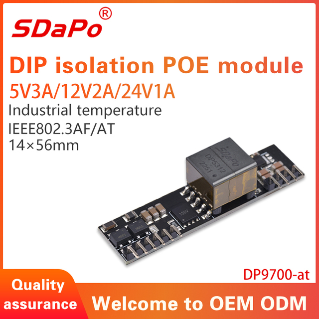Modulo PD PoE DP9700AT 5V3A 12V2A 24V1A