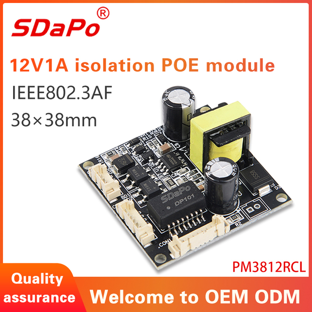 Mod&uacute;l PM3812RCL 12V 1A PoE PD