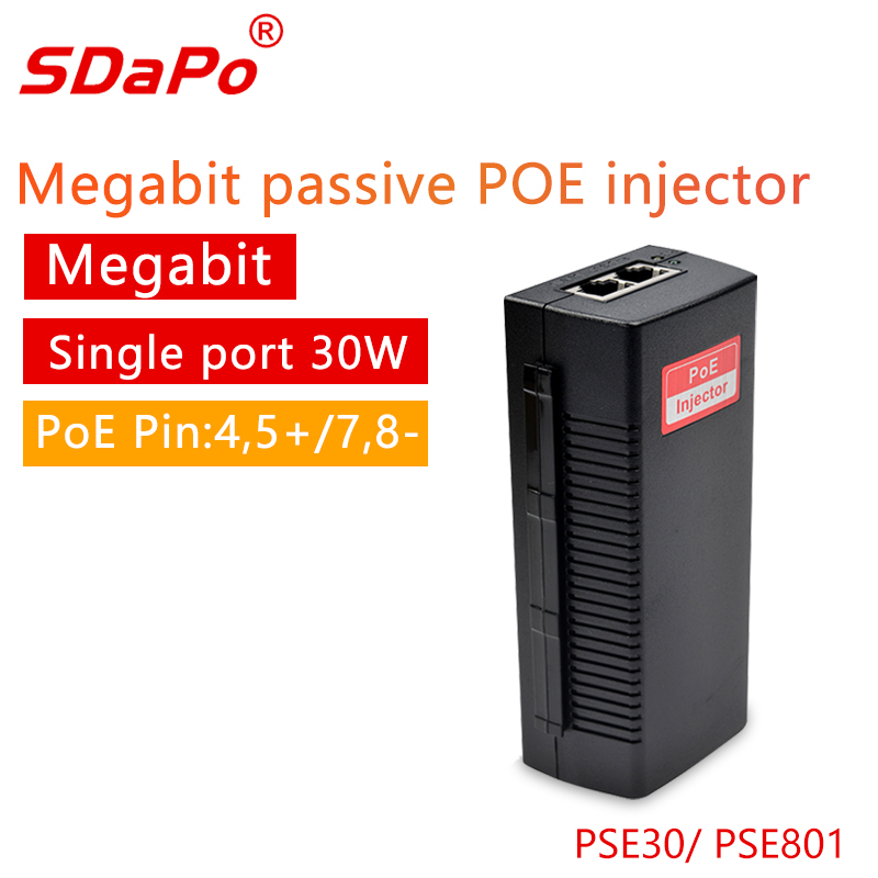 PSE30/PSE801 Iniettore PoE 100Mbps 30W