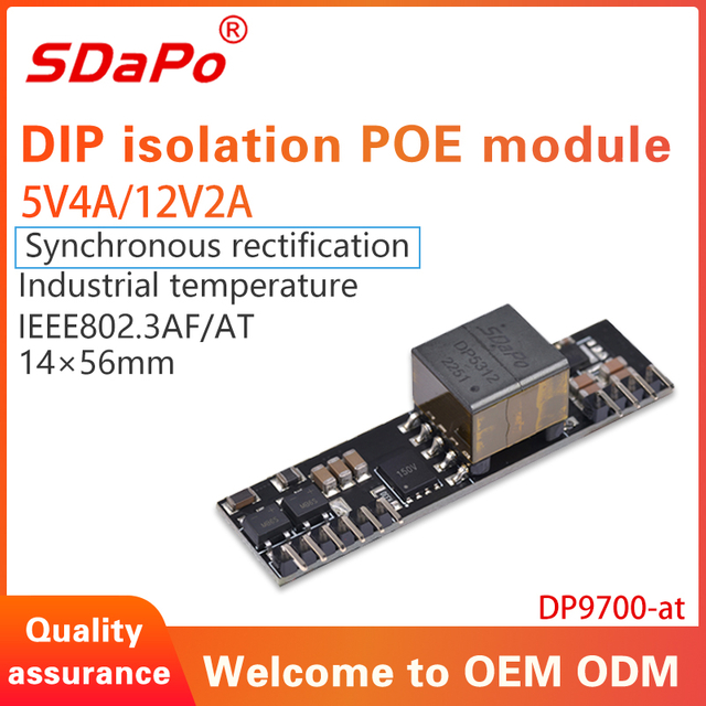 DP9700AT Modulo PD PoE con rettifica sincrona 5V4A 12V2A