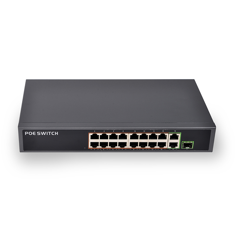 PSE1816GSR V2.0 PSE1621FGD-E V2 Conmutador de red PoE de 16 puertos