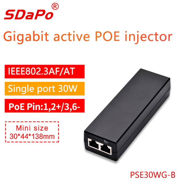 PSE30WG-B Gigabit 30W PoE-injectoren