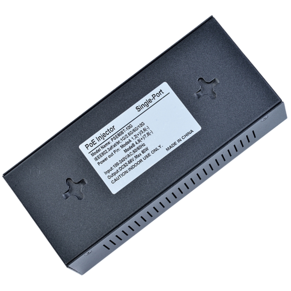 PSE60BT-10G PoE++ 10Gbps Single Port 60W PoE Active Injectors