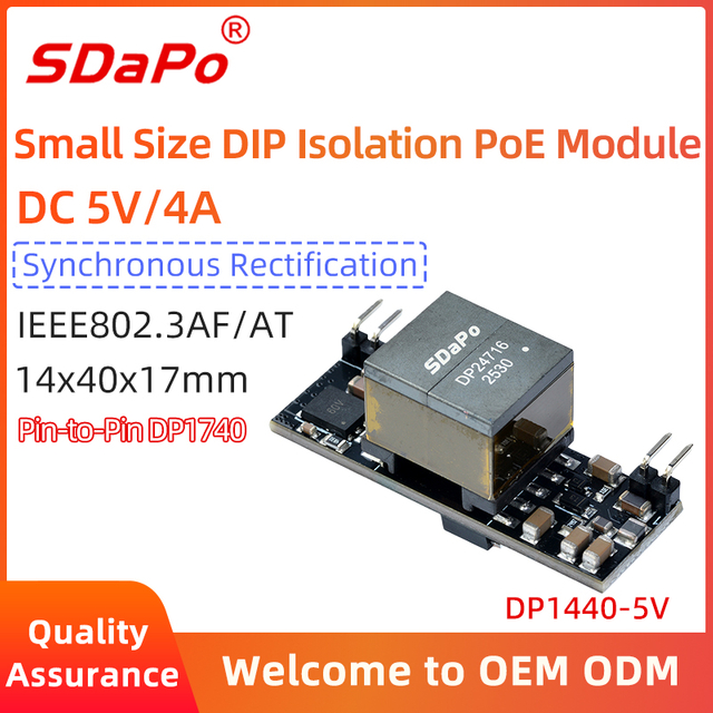 DP1440 5V4A 12V2A PoE-Modul PD-Modul