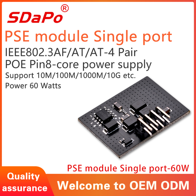 Modulo PSE PoE porta singola 60W