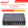 PSE604EX V2.0 / PSE0420FD-E 4-портовый сетевой коммутатор PoE